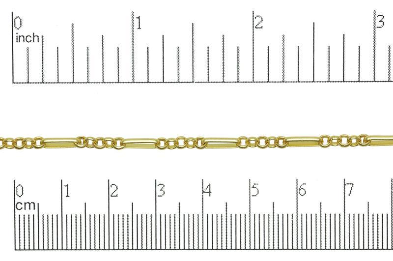Figaro Chain 8.5mm x 3.1mm available in Multiple Colors sold by the Foot - CH 804