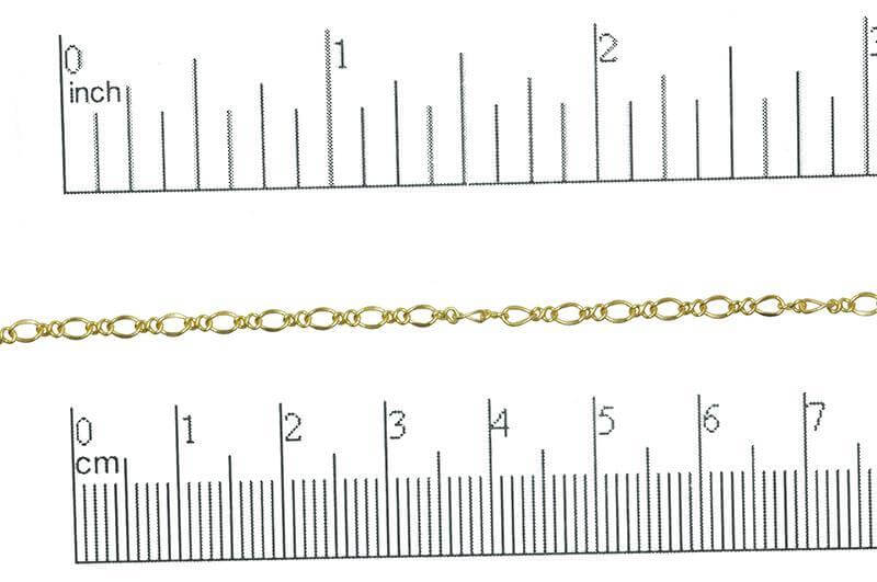 Figaro Chain - 3mm - Available in Multiple Colors - Sold by the Foot - CH 302