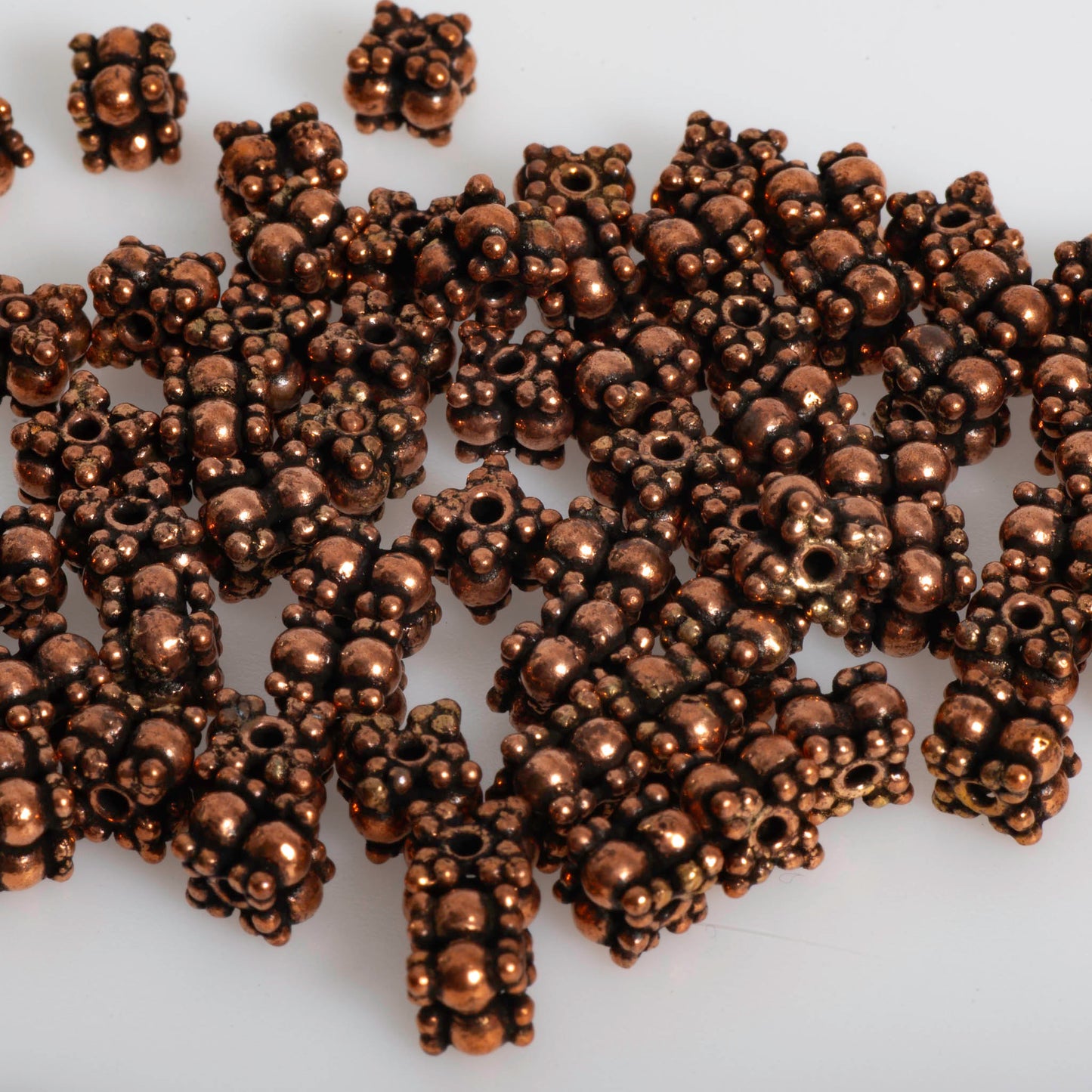 6mm x 5mm Bali Style Bead - Made of Copper - Sold Individually - CC1229