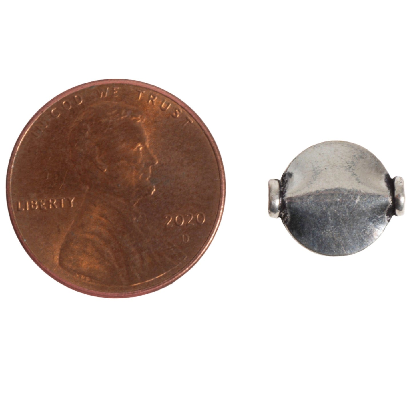 10mm Smooth Flat Disc Bead - Made of Copper - Sold Individually - CS1915