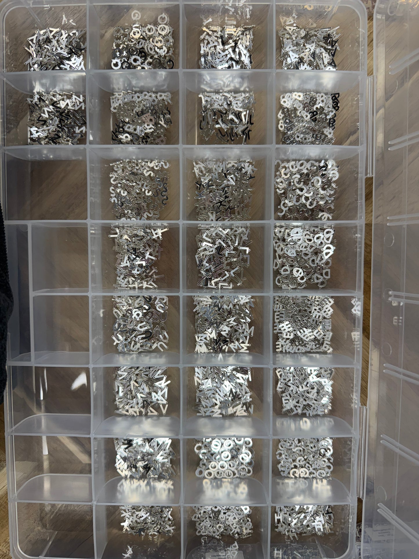 Vertical Letter Connectors - Sterling Silver - L37S