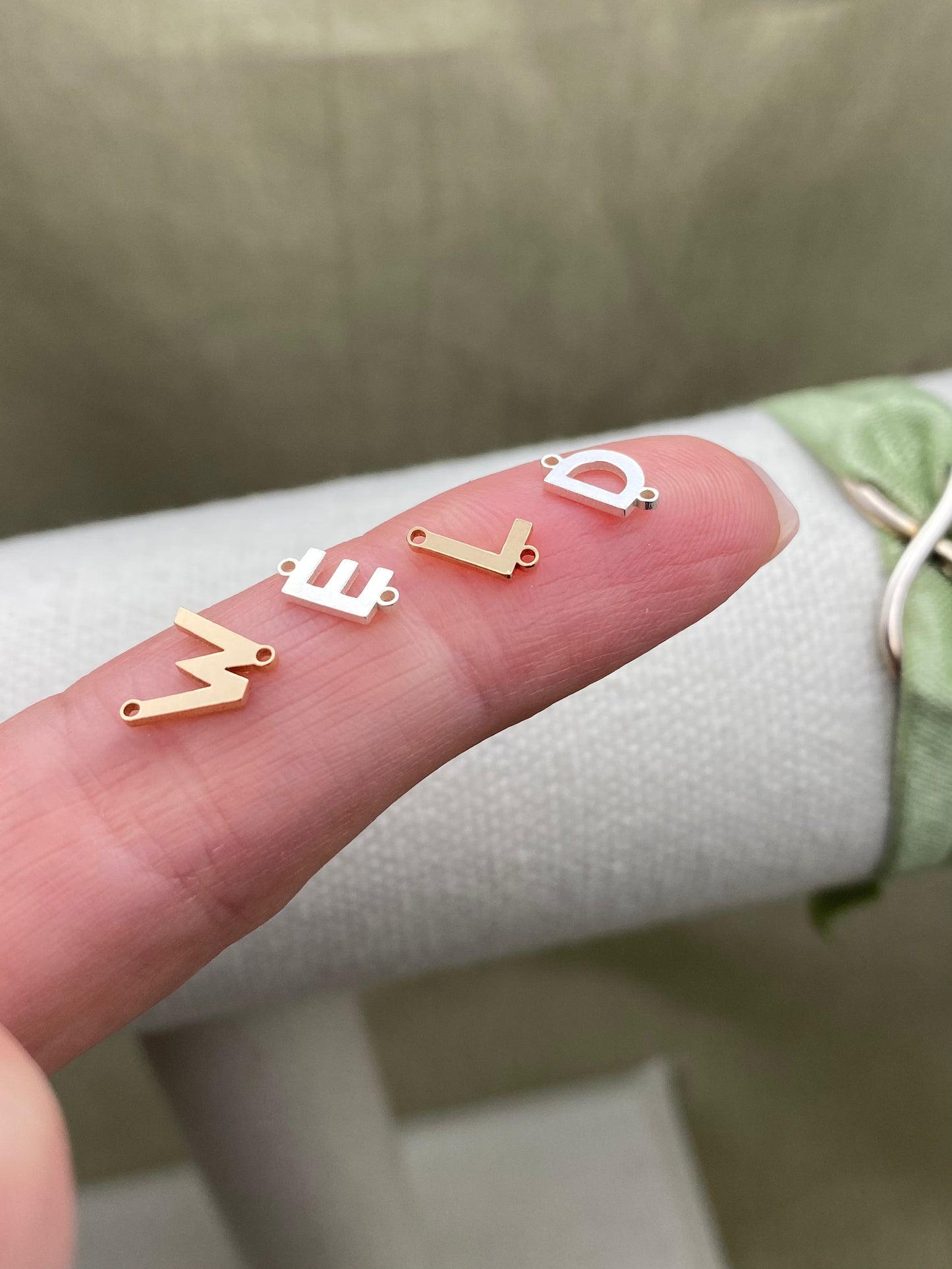 Vertical Letter Connectors - 14kt Gold Filled - L37G