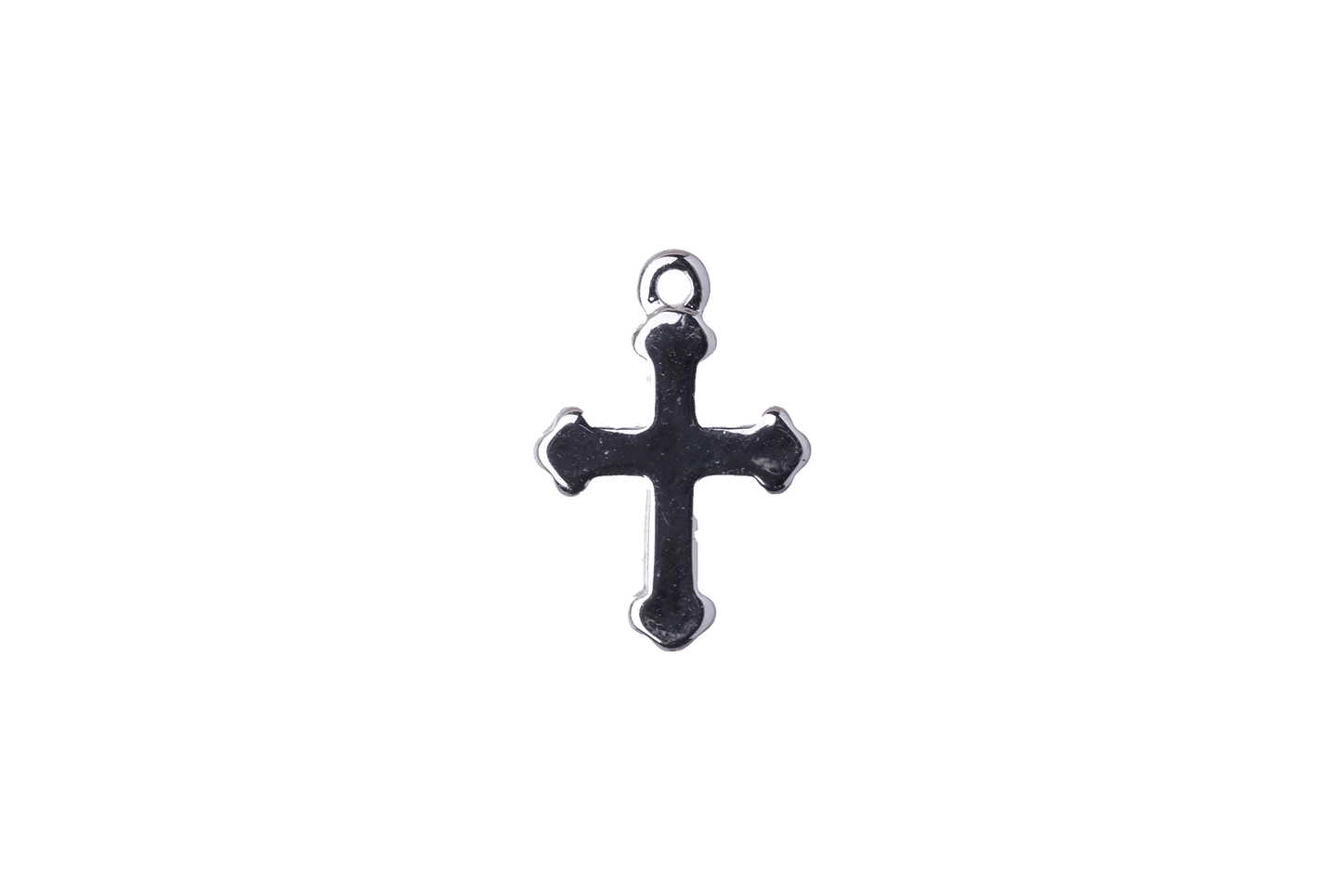 18.5mm x 12.5mm Religious Cross Charm - Made of plated zinc - Sold individually - K127