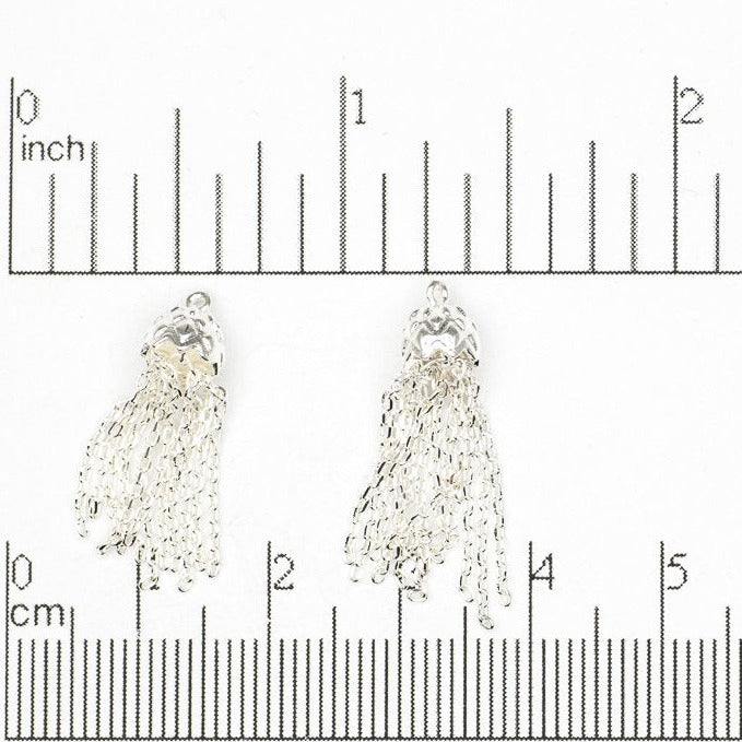 Chain Tassel Charm Sold by the Piece - K135