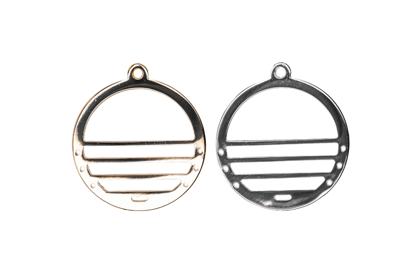 24.5mm Centerline Round Charm - Beadable with 11/0 Seed Beads - Zinc - Available in 7 Finishes - Sold by the Piece - K155