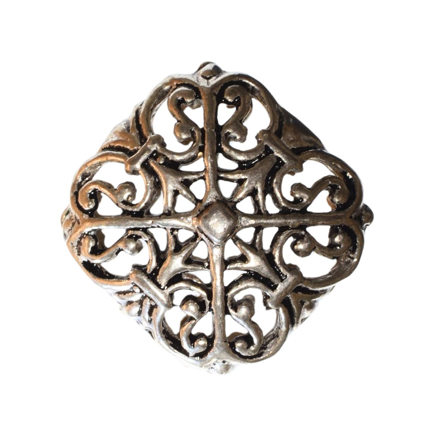Sterling Silver Diamond Focal Bead – 19mm