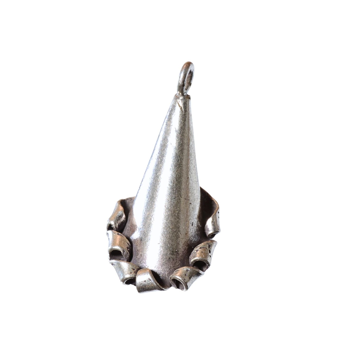 Vintage Sterling Silver Calla Lily Charm Pendant – 34mm Floral Design