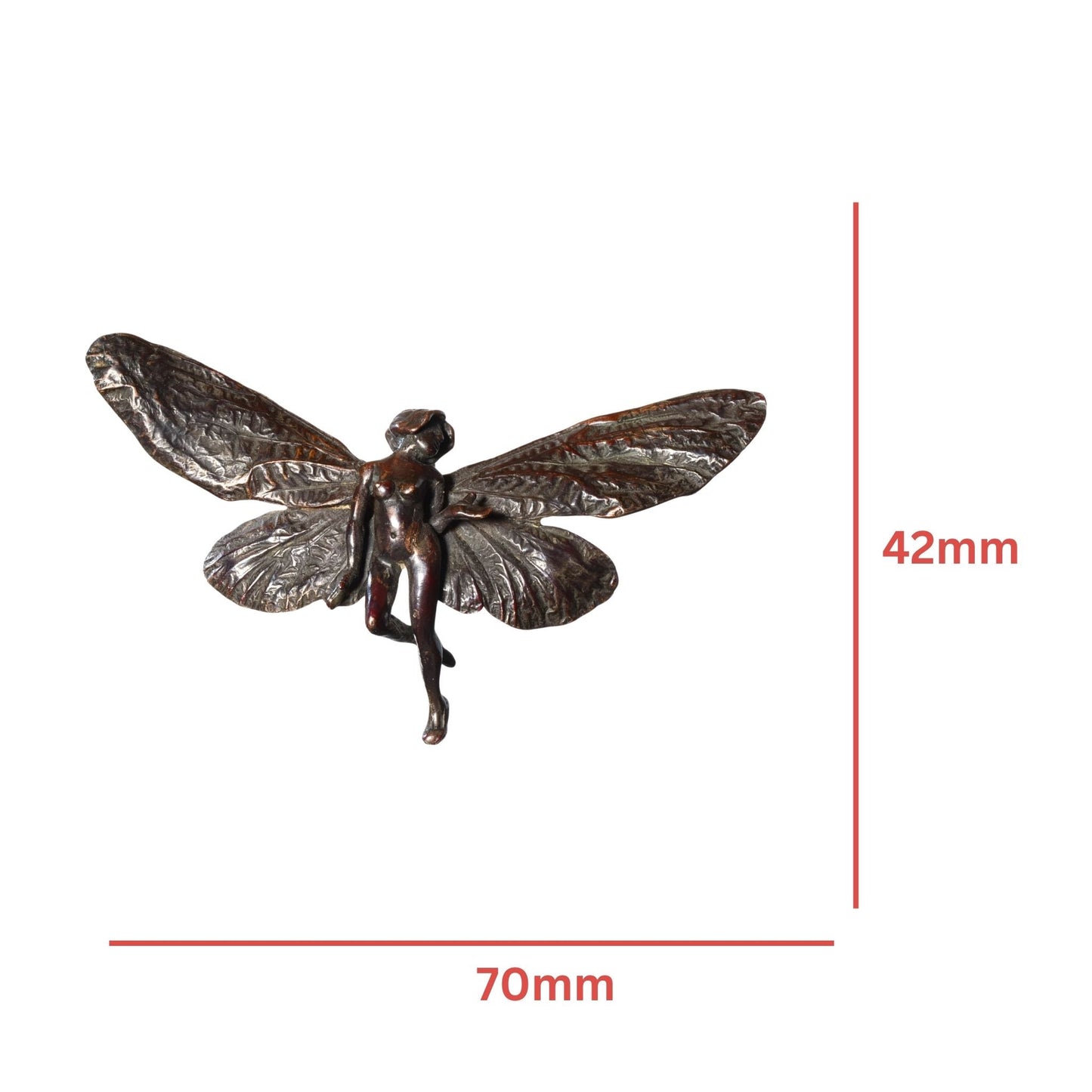 Bob Burkett Bronze Fairy Pendant – Sculptural Artist Jewelry