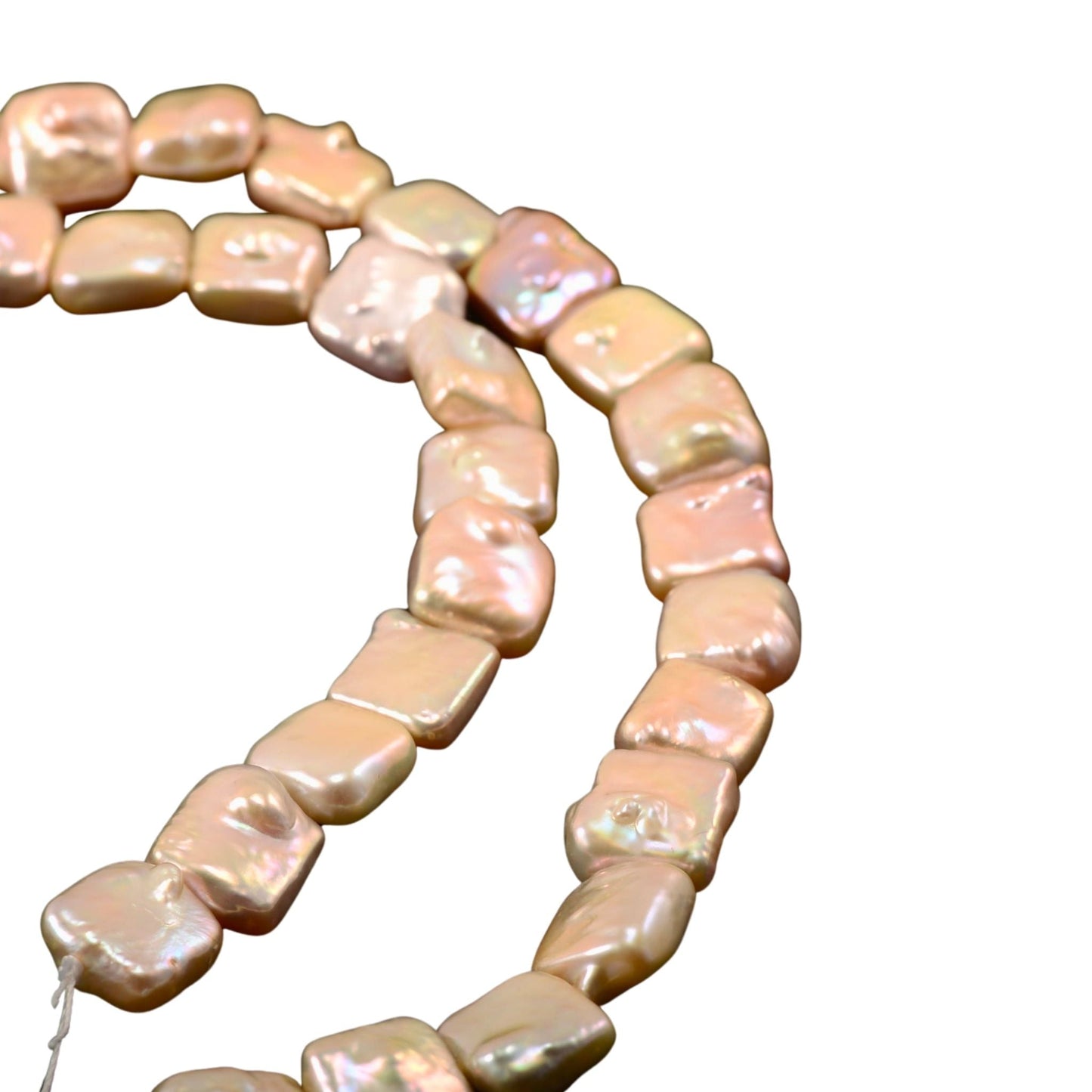 Freshwater Pearl Square Beads – Approx. 10mm (41 Beads)