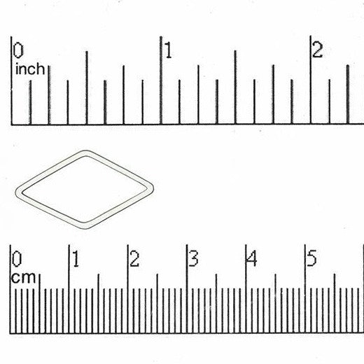 Diamond Shaped Connector Sold by the Piece - K36