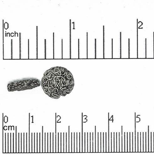 12mm Wire Wrap Cabochon - Round Wire Mesh Bauble - K63 - Available in Satin Rhodium Silver & Satin Hamilton Gold