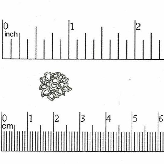 13mm Multi-hole Flat Leaf Designer Connector - Made of Brass - Satin Rhodium Silver and Satin Hamilton Gold Finishes - Sold by the Piece - K24