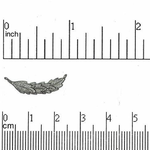 24mm Curved Leaves Connector Charm - Made of Brass - Satin Rhodium Silver and Satin Hamilton Gold Finishes - Sold by the Piece - K27