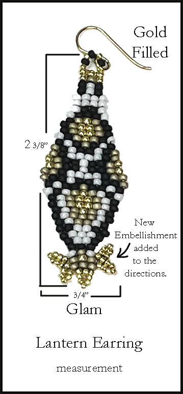 Lantern Beaded Earrings (*)