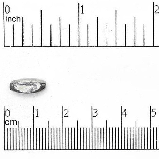 12mm x 5mm Flat Banana Bead - Made of Pewter - Sold Individually - CBS1226