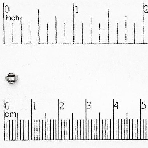4mm Smooth Wheel Bead - Made of Pewter - Sold Individually - CBS1910