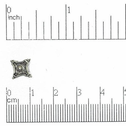 9mm Cosmic Star Diamond Bead - Made of Pewter - Sold Individually - CBS2799