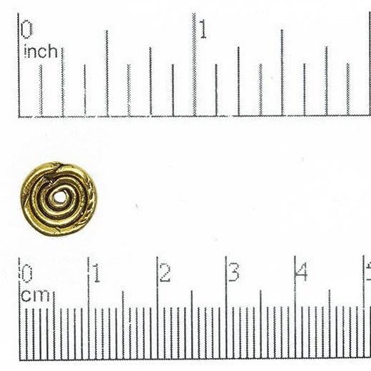 11mm Gold or Pewter Bead Cap - CBS2834