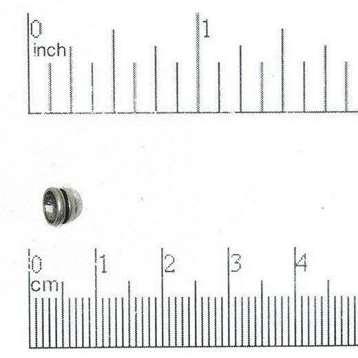 6mm Segmented Dome Bead Cap - Made of Pewter - Sold Individually - CBS2848
