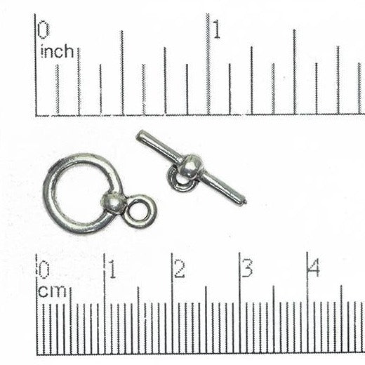 Square 14.5mm Bar 25mm Toggle Clasp Gold or Pewter Charm sold by the Piece - CBS2853