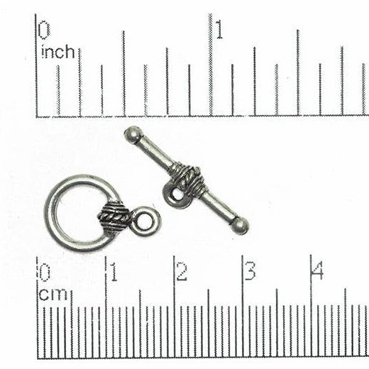 Loop 17x11.5mm Bar 23mm Toggle Clasp Gold or Pewter sold by the Piece - CBS3228