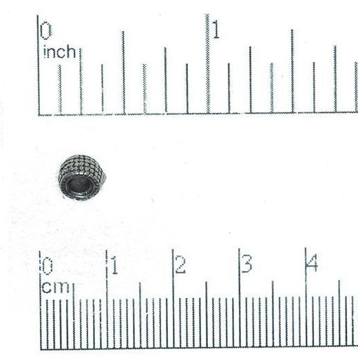 4mm Bubble Wrap Tube Bead - Made of Pewter - Sold Individually - CBS9999