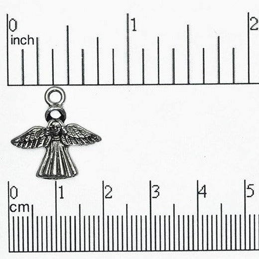 19mm Angel w/ Halo Charm - Made of Pewter - Sold Individually - CBS855