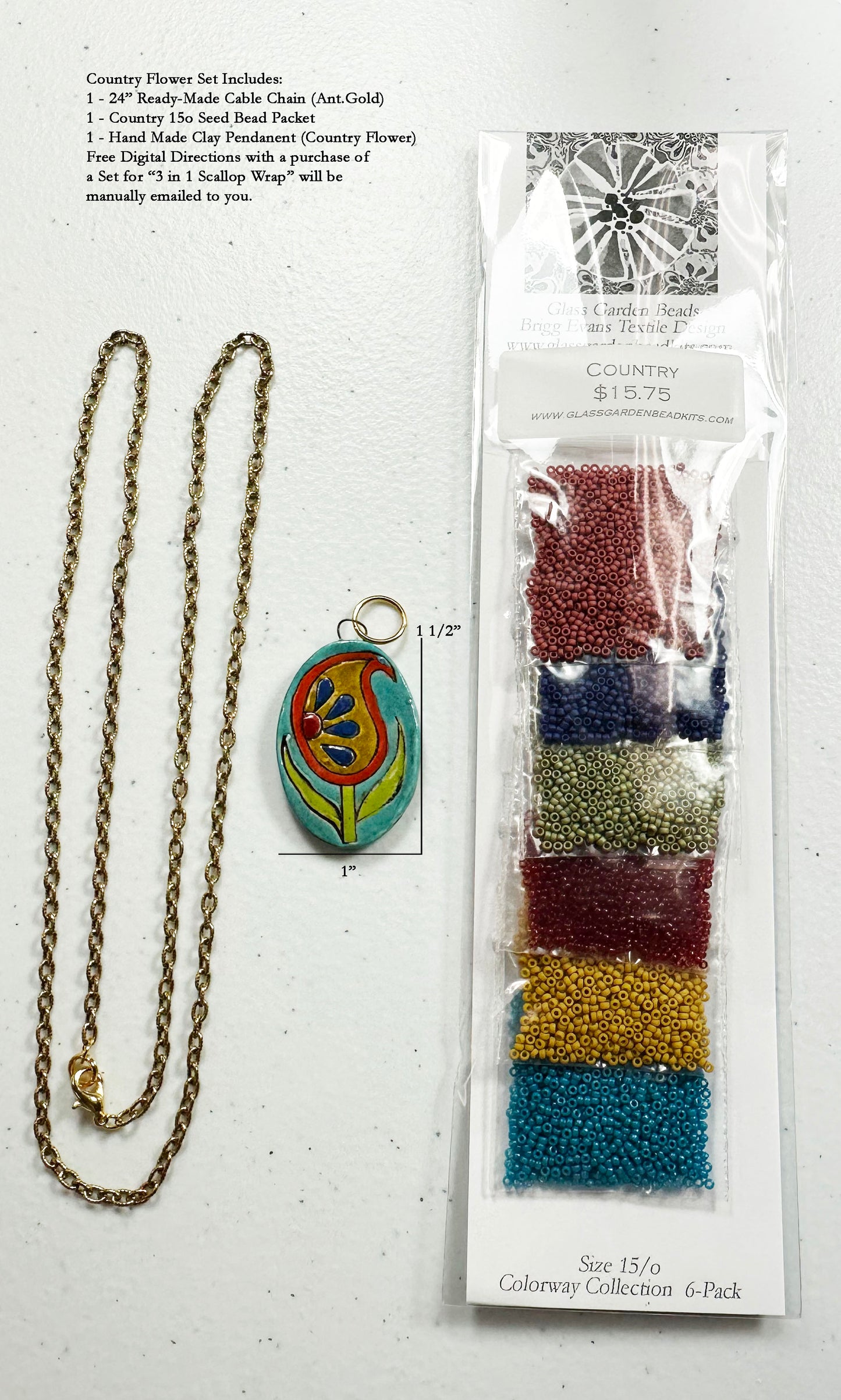 Novelty Scallop Wrap Necklace Kits