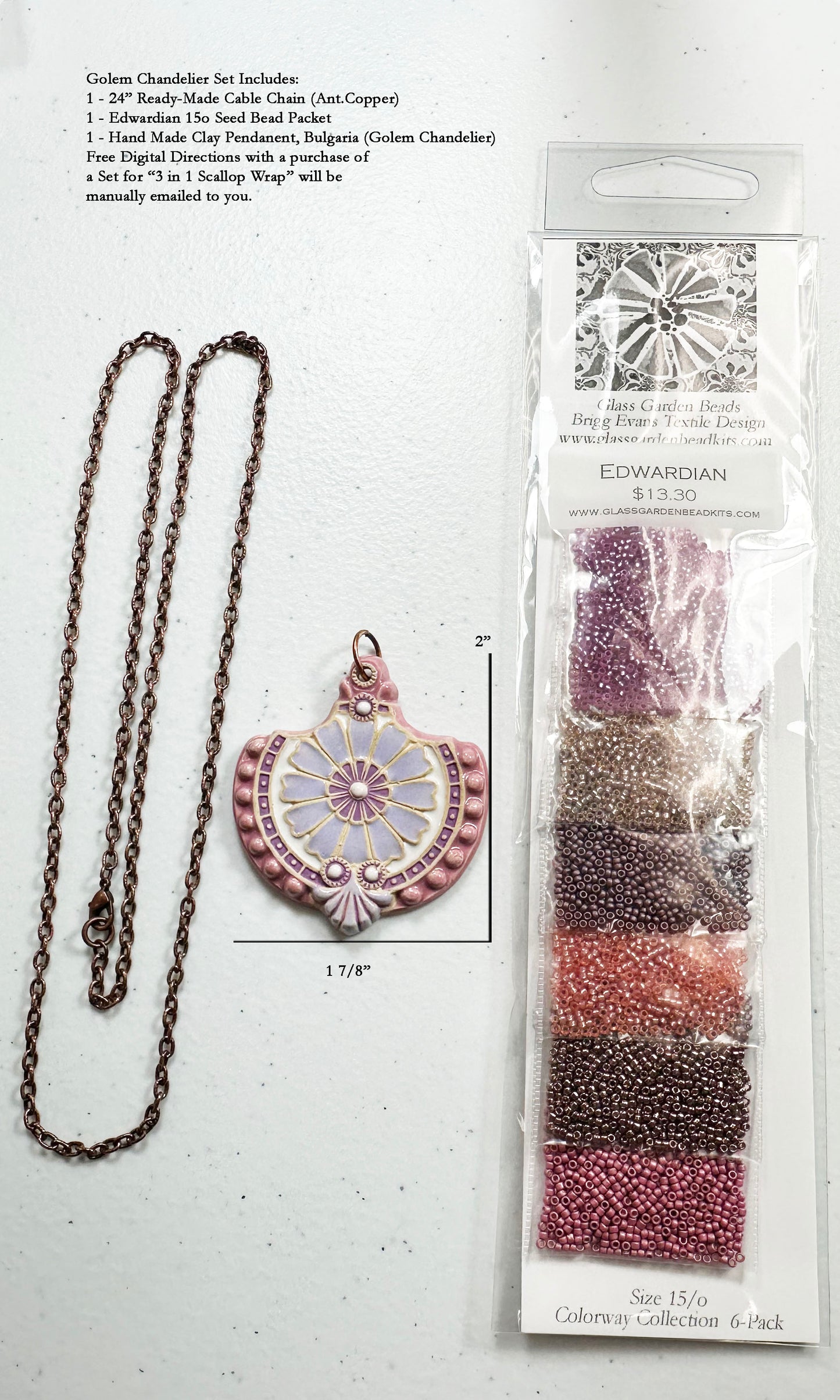 Novelty Scallop Wrap Necklace Kits