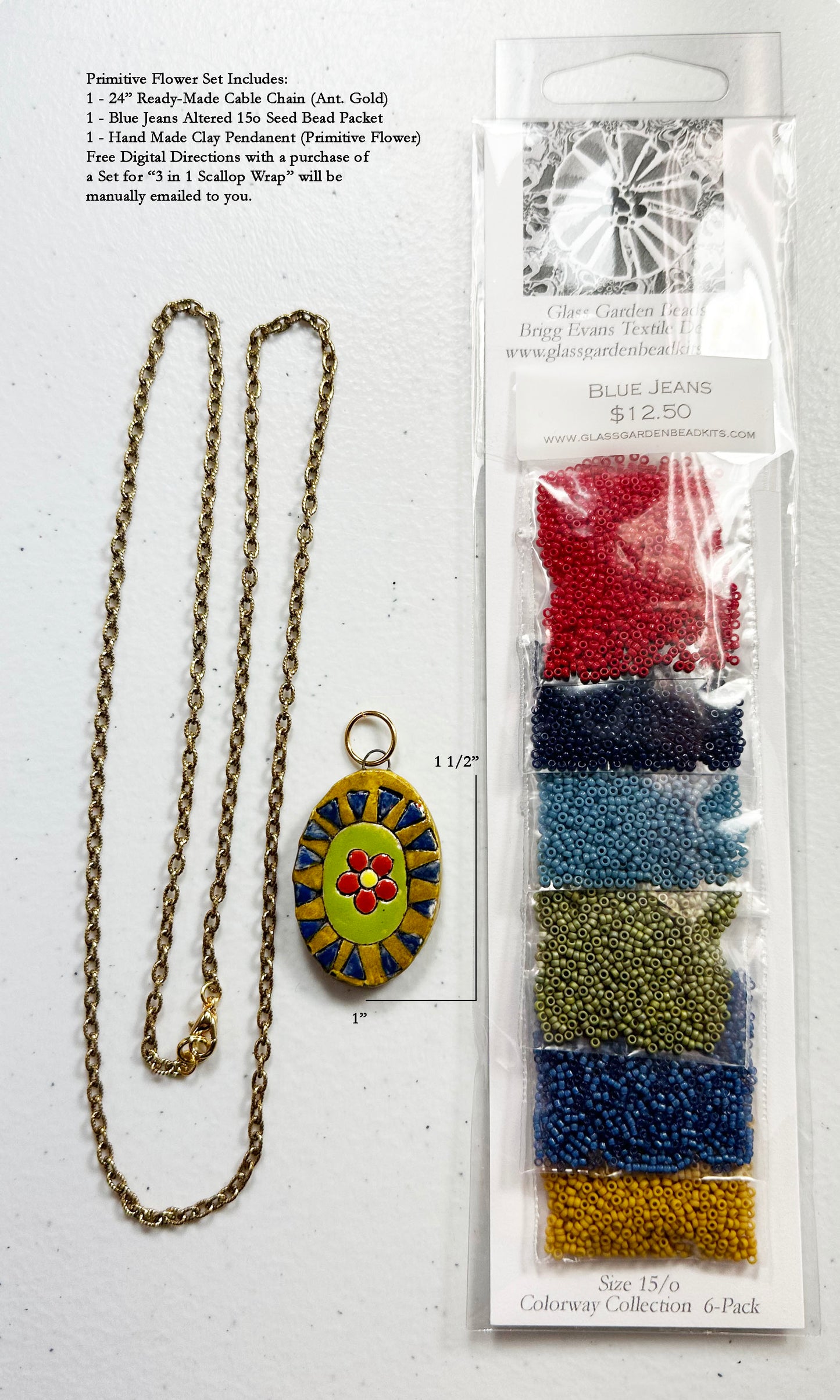Novelty Scallop Wrap Necklace Kits