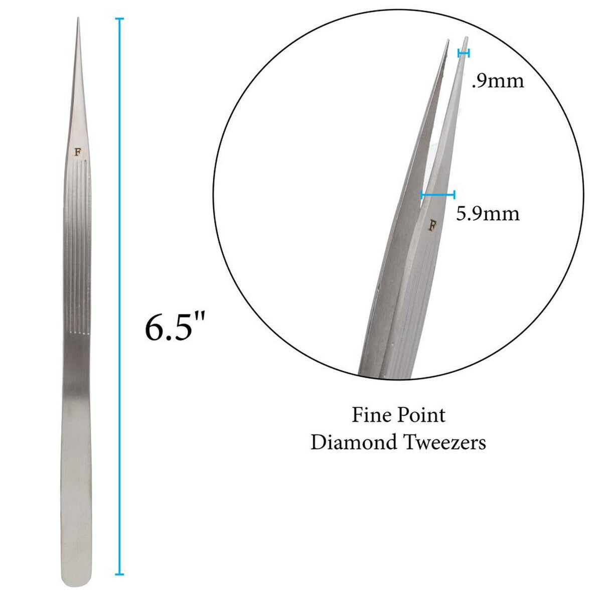 Beadsmith Diamond Tweezer 6"