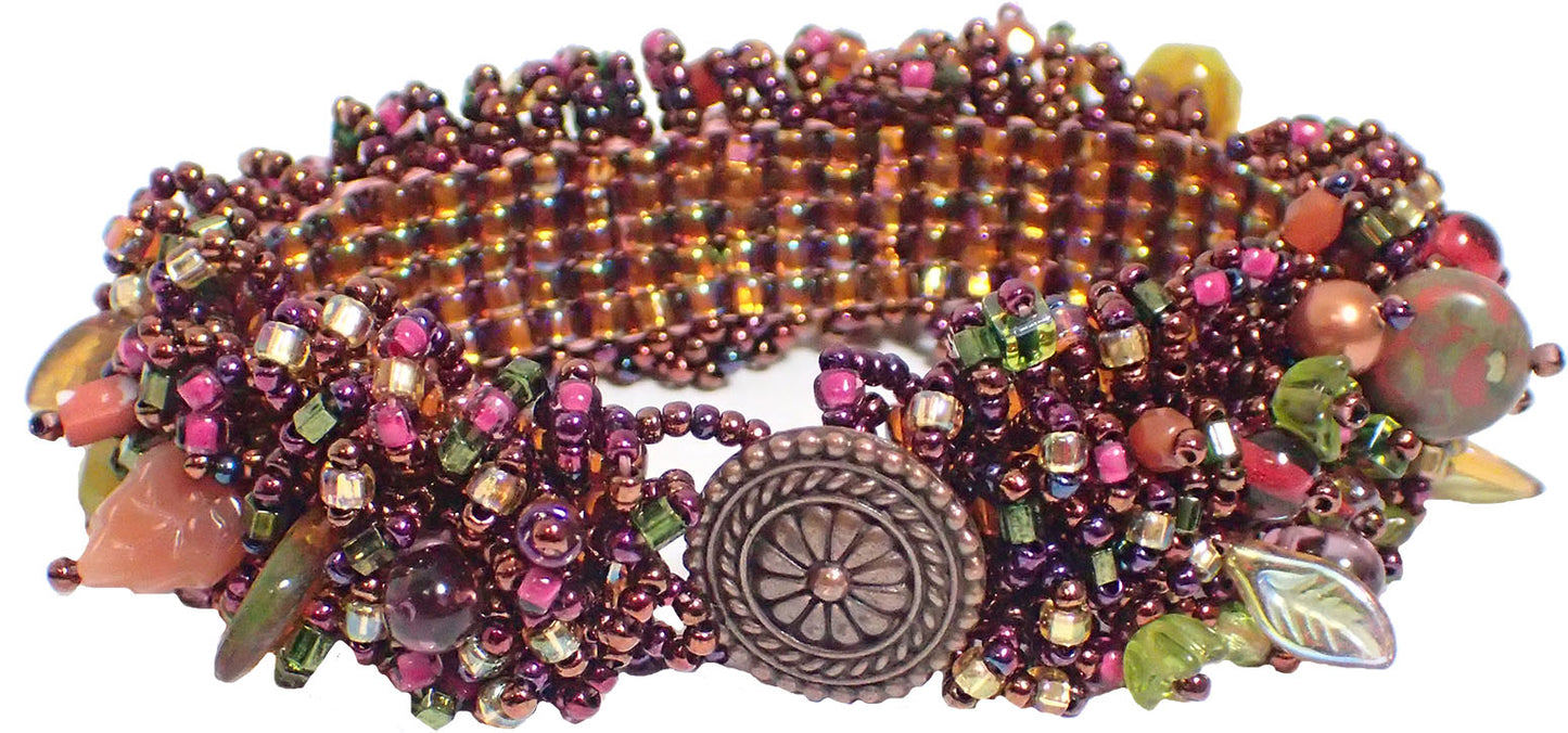 Autumn Caterpillar Cuff example