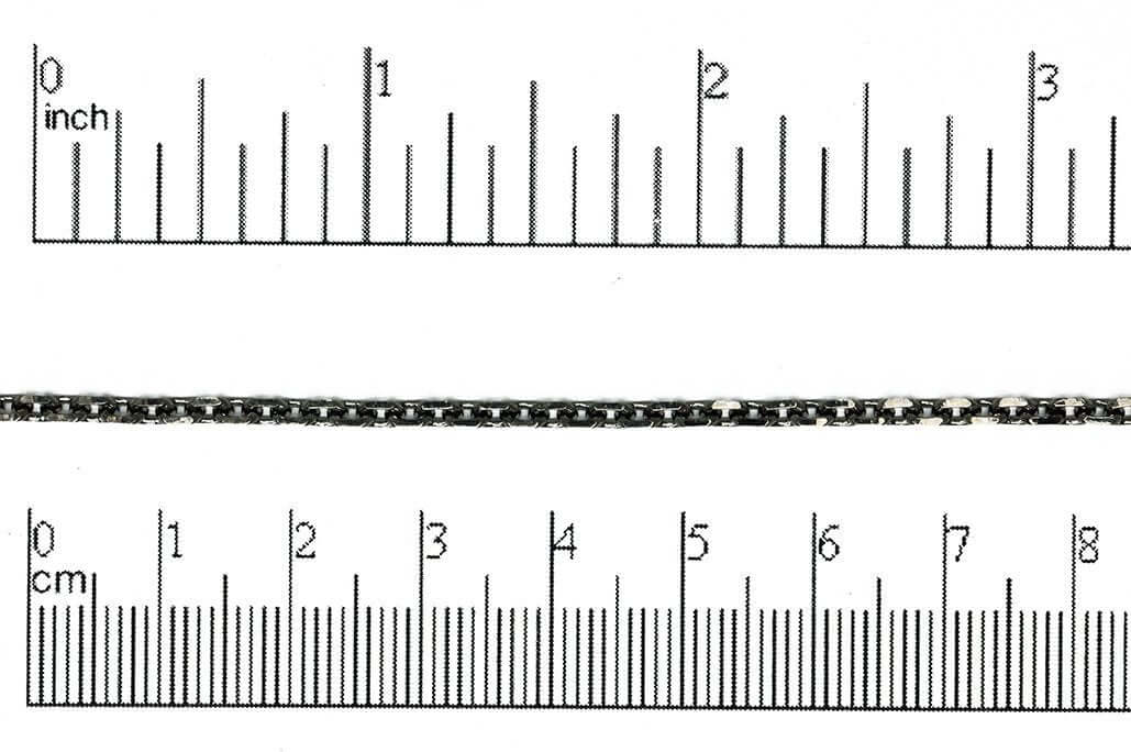 3mm Faceted Cable Chain Sold by The Foot - CH 878