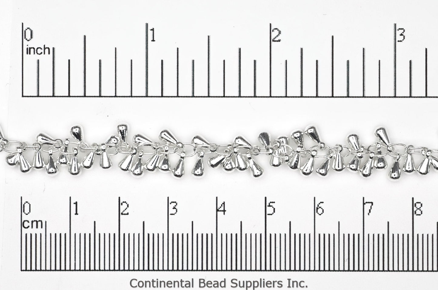 7mm Dangling Teardrop Bauble Specialty Chain Sold by The Foot - CH 920