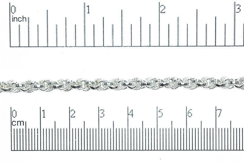 4.5mm Rope Chain Sold by The Foot - CH 854