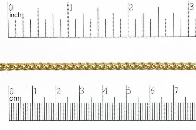 3mm Wheat Byzantine Chain Sold by The Foot - CH 857