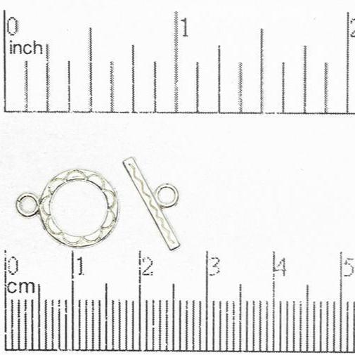 12mm Ring w/15mm Bar Toggle Clasp available in Multiple Finishes - CBS12/4112