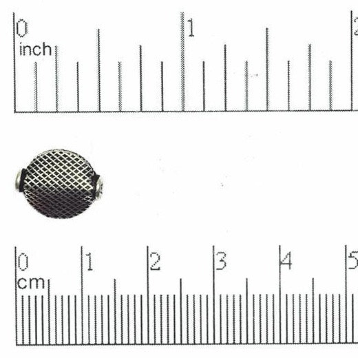 10mm Textured Flat Disc Bead - Made of Copper - Sold Individually - CS1922