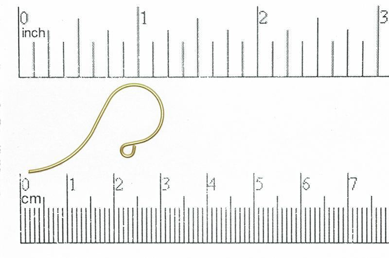 Shepherd Hook French Ear Wire. Sold by the Dozen - EW5008