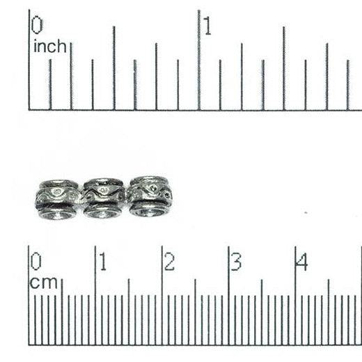 20mm x 5mm Gold over Pewter 3-Hole Spacer Bar sold by the Piece - CBS3245