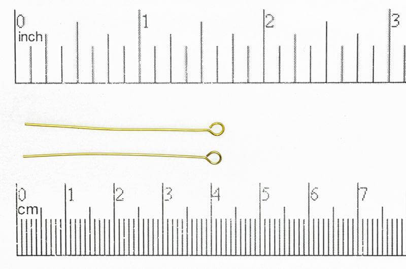 1.5 Inch Eye Pin - 24 Gauge Wire - Available in Multiple Colors - Sold Individually - E/P1.5