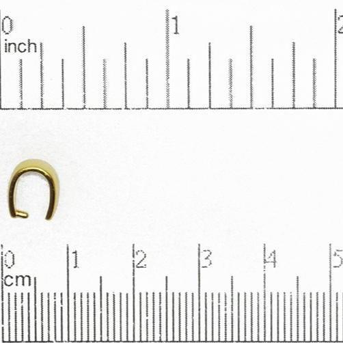 9mm x 5mm Pinch Bail - Available in Multiple Finishes - Made of Brass - Sold by the Piece - PB600
