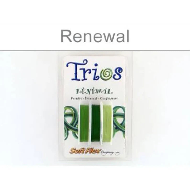 Soft Flex Beading Wire Trios .019 Inch Diameter Renewal - 1spool