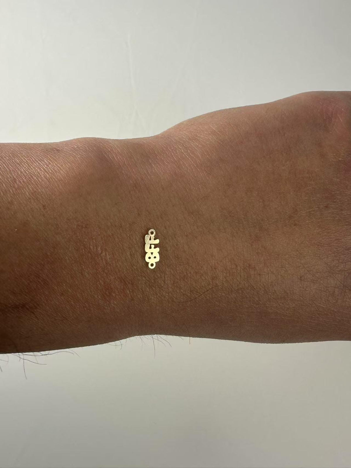 Bff Permanent Jewelry Connector or Charm- Intricate Detail - 14kt gold filled or Sterling Silver - Made in the USA - Custom