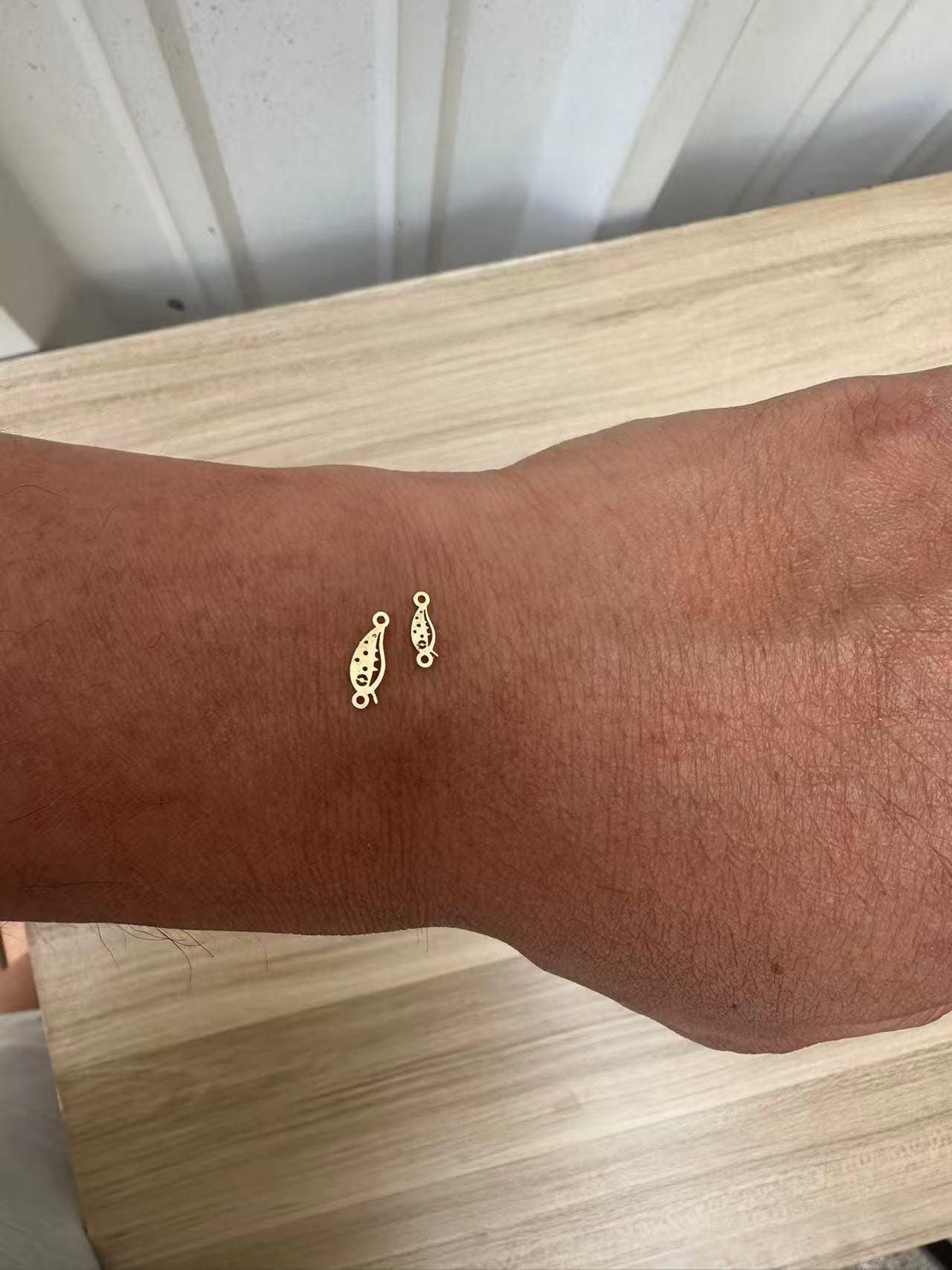 Fishing Lure Connector - Tiny 14Kt Gold Filled or Sterling Silver Connectors- for Bracelet or Necklace - Permanent Jewelry Supply