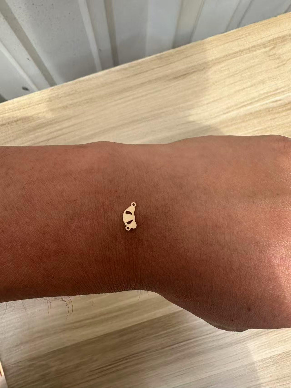 Croissant Bread France Permanent Jewelry Charm or Connector- Intricate Detail - 14kt gold filled or Sterling Silver - Made in the USA