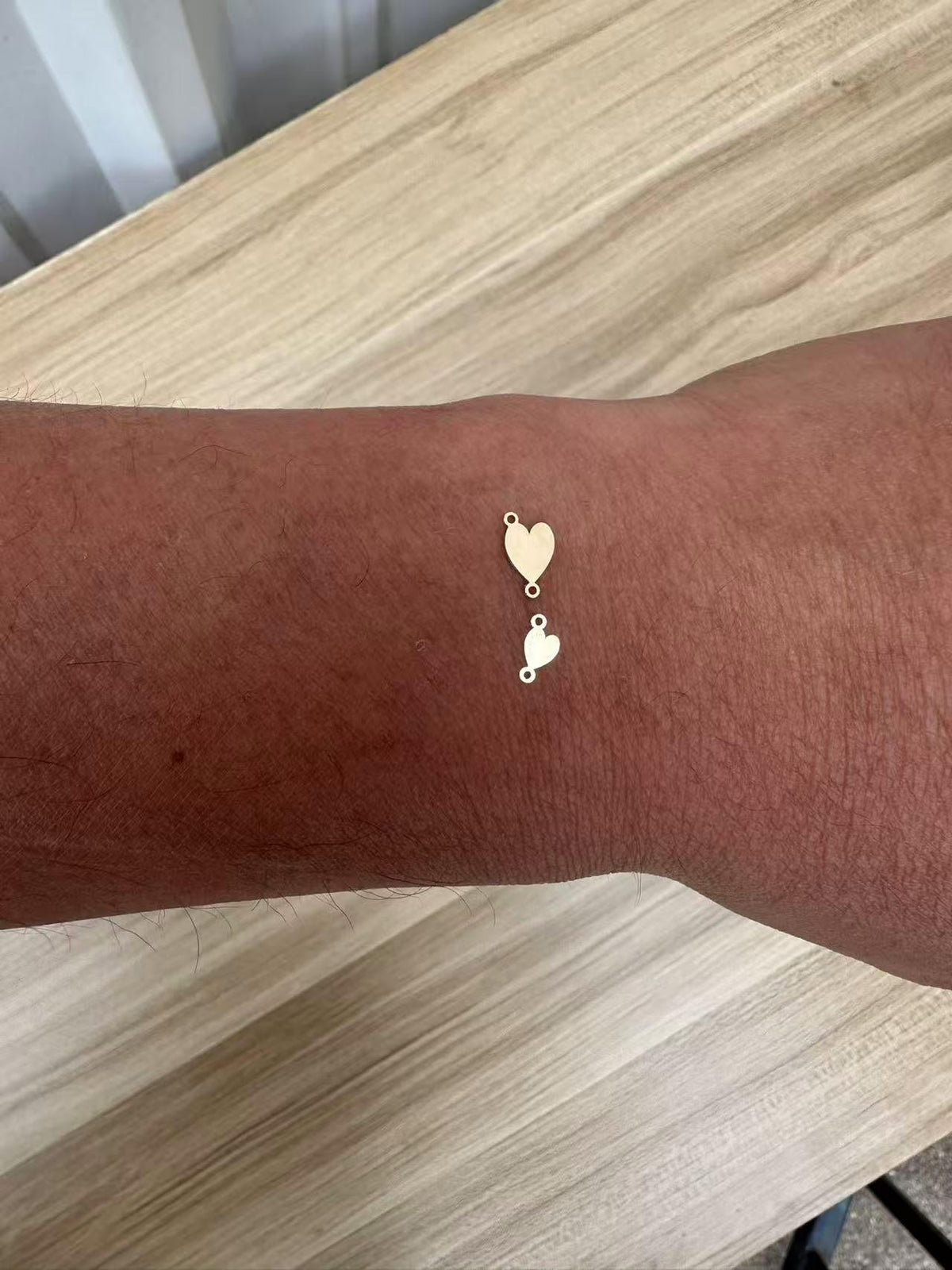 Heart Side Ways Connector - Tiny 14Kt Gold Filled or Sterling Silver Connectors- for Bracelet or Necklace - Permanent Jewelry Supply