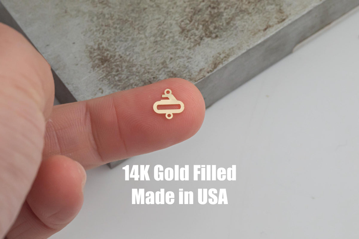 Curling Connector - 14Kt Gold Filled Sterling Silver - Connectors - Permanent Jewelry Supply