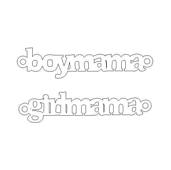 Boy mama Girl mama Boymama Girlmama Connector 14K Gold Filled Sterling Silver Connectors for Bracelet or Necklace Permanent Jewelry Supply