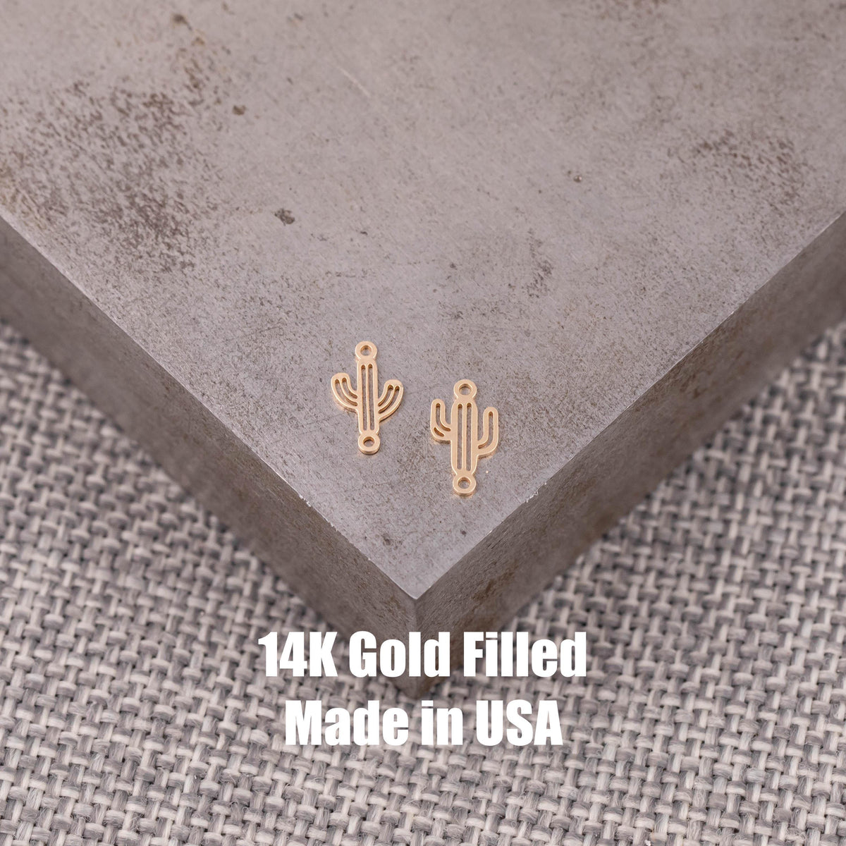 Western Themed Connector Pack - Gold Filled 925 Sterling Silver - Permanent Jewelry Connectors Cowboy Hat Cactus Boots Cow Head PJ supplies